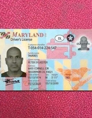 Buy Maryland Driver License and ID Card