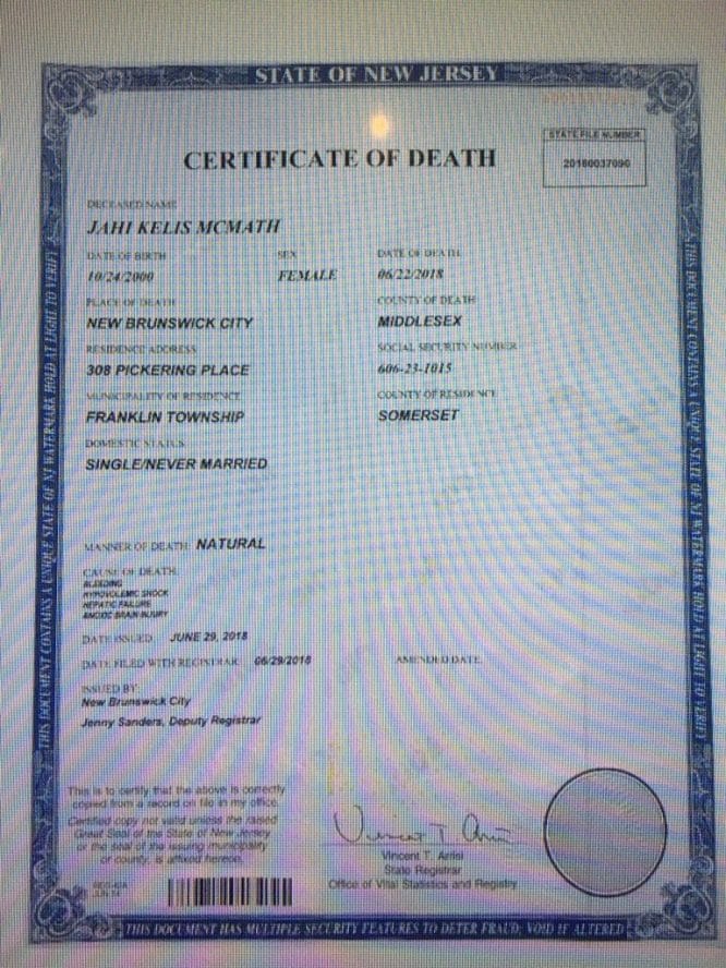 Death Certificate online