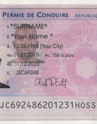 Buy French Driver's License online